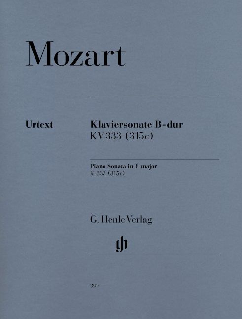 HENLE VERLAG MOZART W.A. - PIANO SONATA B FLAT MAJOR K. 333 (315C)