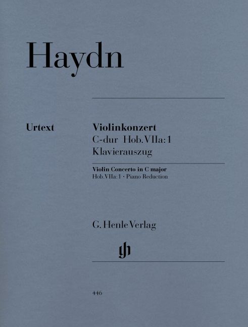HENLE VERLAG HAYDN J. - CONCERTO FOR VIOLIN AND ORCHESTRA C MAJOR HOB. VIIA:1