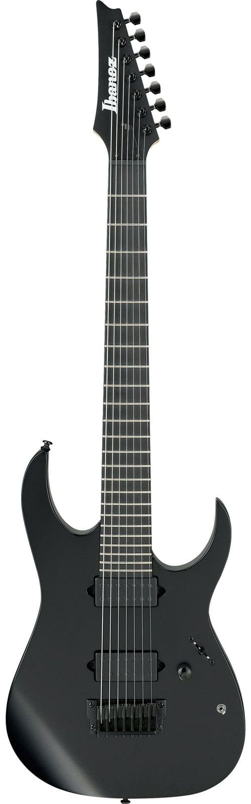 IBANEZ RGIXL7-BKF-BLACK FLAT IRON LABEL