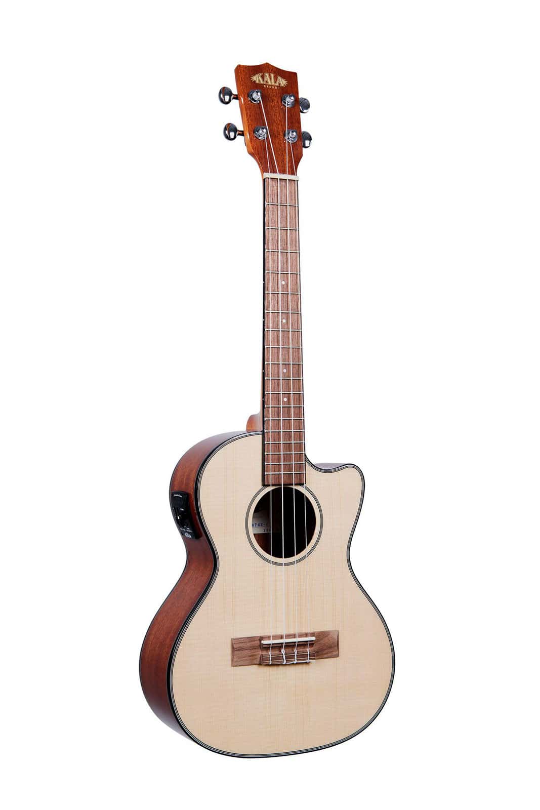 KALA SOLID SPRUCE TOP-MAHOGANY TENOR CUTAWAY ELECTRO-ACOUSTIC CUTAWAY