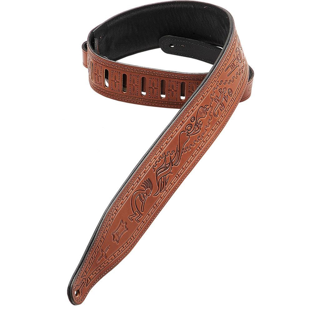 LEVY'S 6.4 CM KOKOPELLI BROWN LEATHER