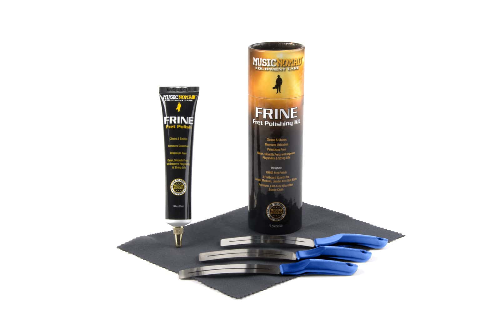 MUSICNOMAD MN124 FRINE FRET POLISHING KIT, BUNDLE WITH MN104, MN225 & MN201