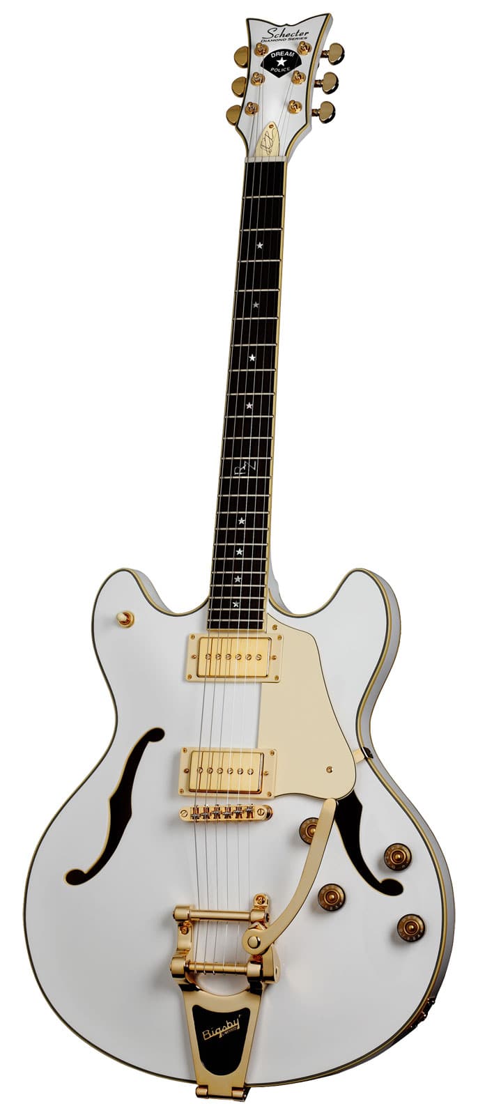 SCHECTER CORSAIR ROBIN ZANDER SIGNATURE WHITE