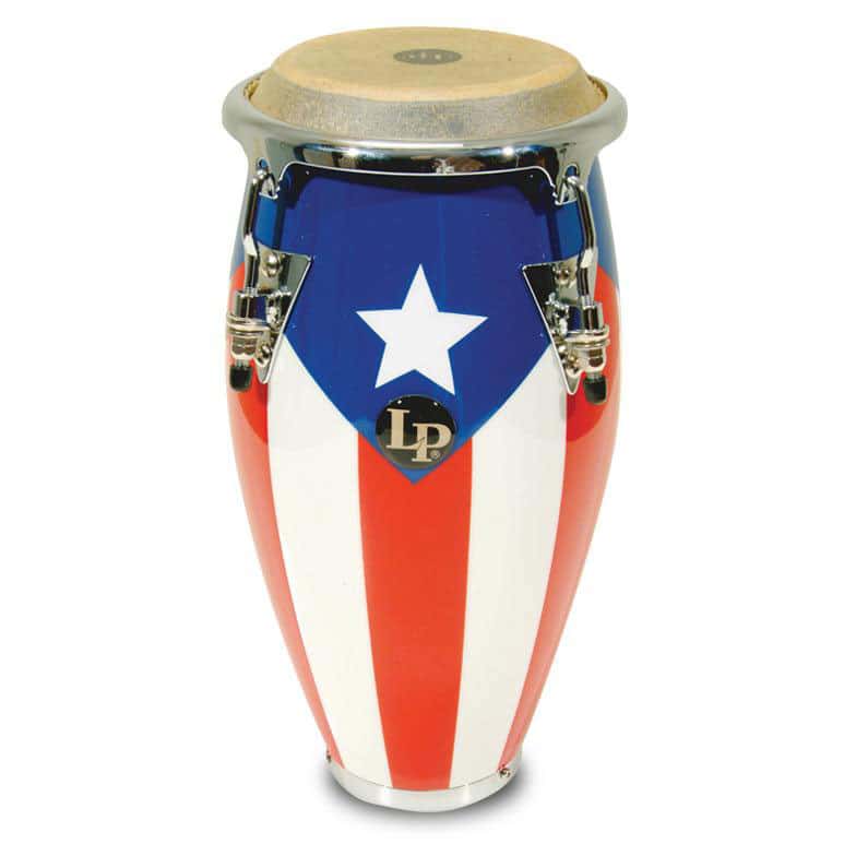 LP LATIN PERCUSSION LPM198-PR TUNABLE MINI CONGA PUERTO RICAN FLAG