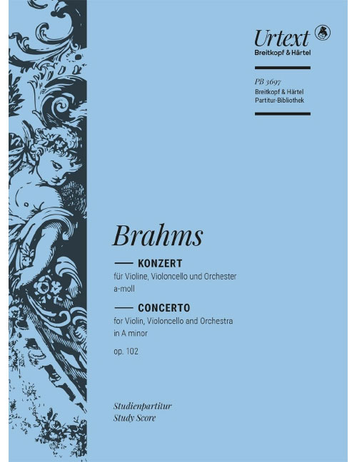 EDITION BREITKOPF BRAHMS JOHANNES - KONZERT A-MOLL OP. 102 - VIOLIN, CELLO, ORCHESTRA