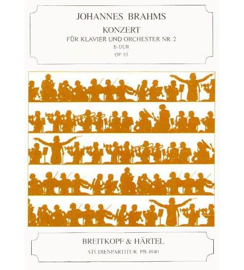EDITION BREITKOPF BRAHMS JOHANNES - KLAVIERKONZERT 2 B-DUR OP. 83 - PIANO, ORCHESTRA