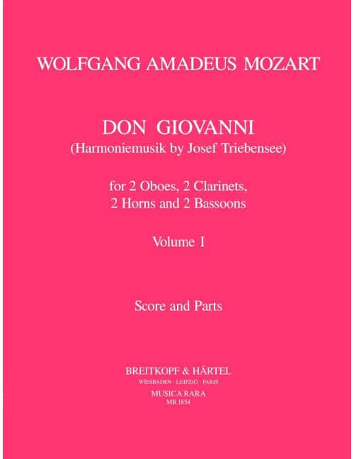 EDITION BREITKOPF MOZART W.A. - DON GIOVANNI BAND I - WIND OCTET