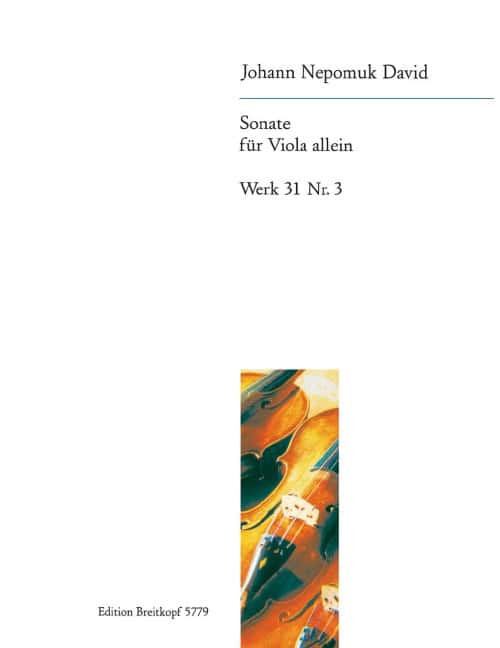 EDITION BREITKOPF DAVID JOHANN NEPOMUK - SONATE WK 31/3 - VIOLA