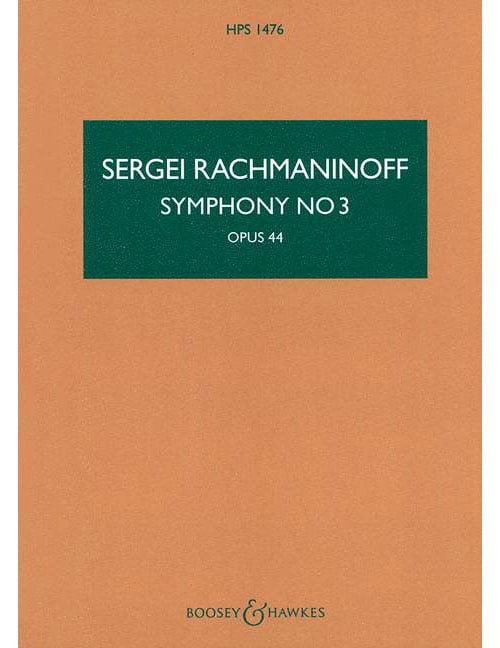 BOOSEY & HAWKES RACHMANINOFF S. - SYMPHONY N°3 OP.44 A MINOR - CONDUCTEUR DE POCHE