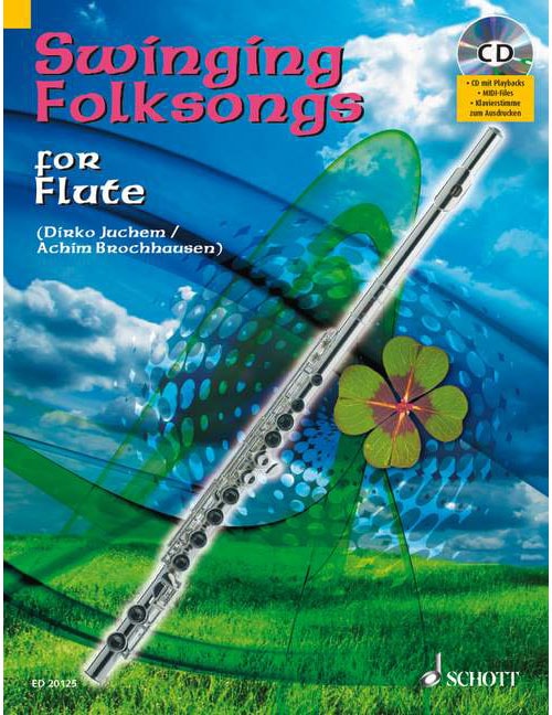 SCHOTT SWINGING FOLKSONGS + CD - FLUTE