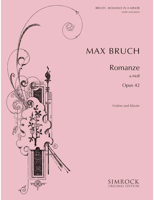 SIMROCK BRUCH MAX - ROMANCE IN A MINOR OP.42 - VIOLIN (VIOLA) AND ORCHESTRA