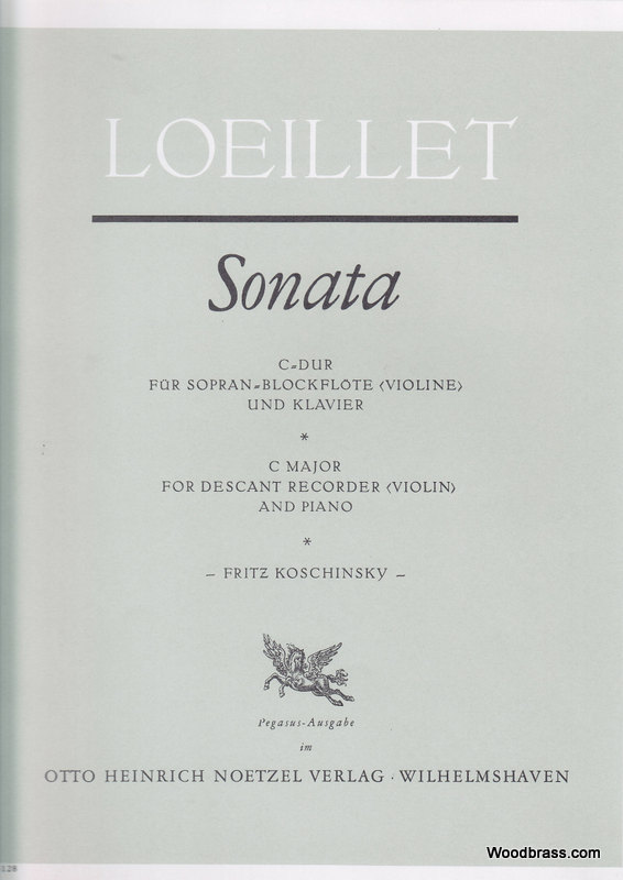 HEINRICHSHOFEN LOEILLET DE GANT J. B. - SONATA C-DUR - FLB SOPRANO ET BC