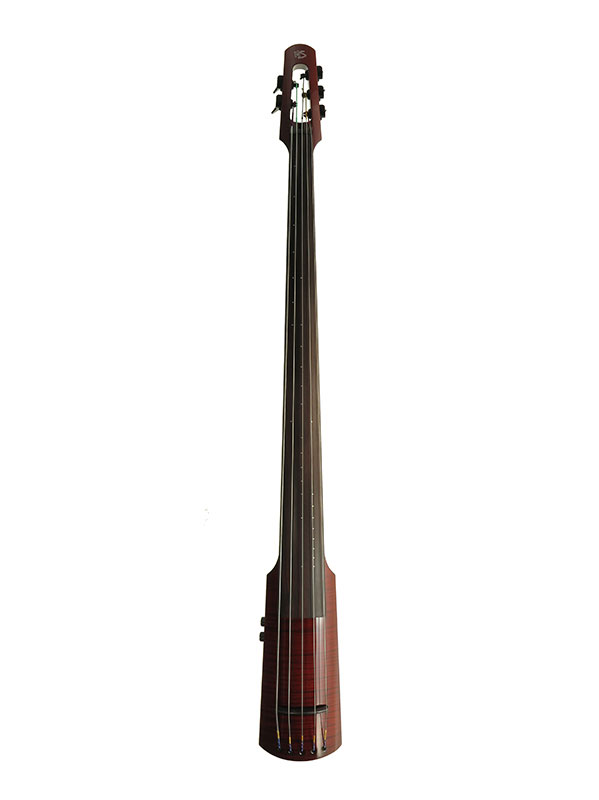 NSDESIGN CONTRABASSE ELECTRIC 5 STRINGS TRANSLUCENT RED