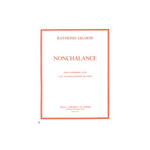 COMBRE SALMON RAYMOND - NONCHALANCE - SAXOPHONE ET PIANO