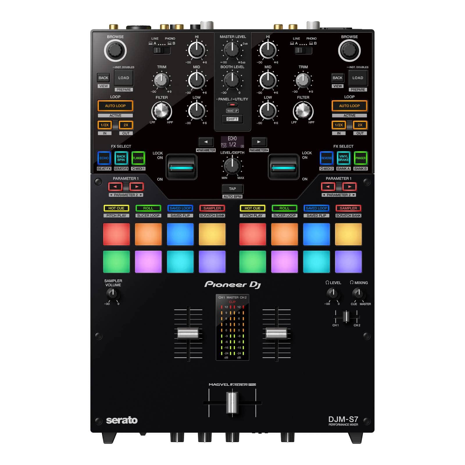 PIONEER DJ DJM-S7 - 2-KANAALS USB DJ-MENGCONSOLE