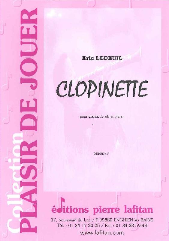 LAFITAN LEDEUIL E. - CLOPINETTE - CLARINETTE ET PIANO