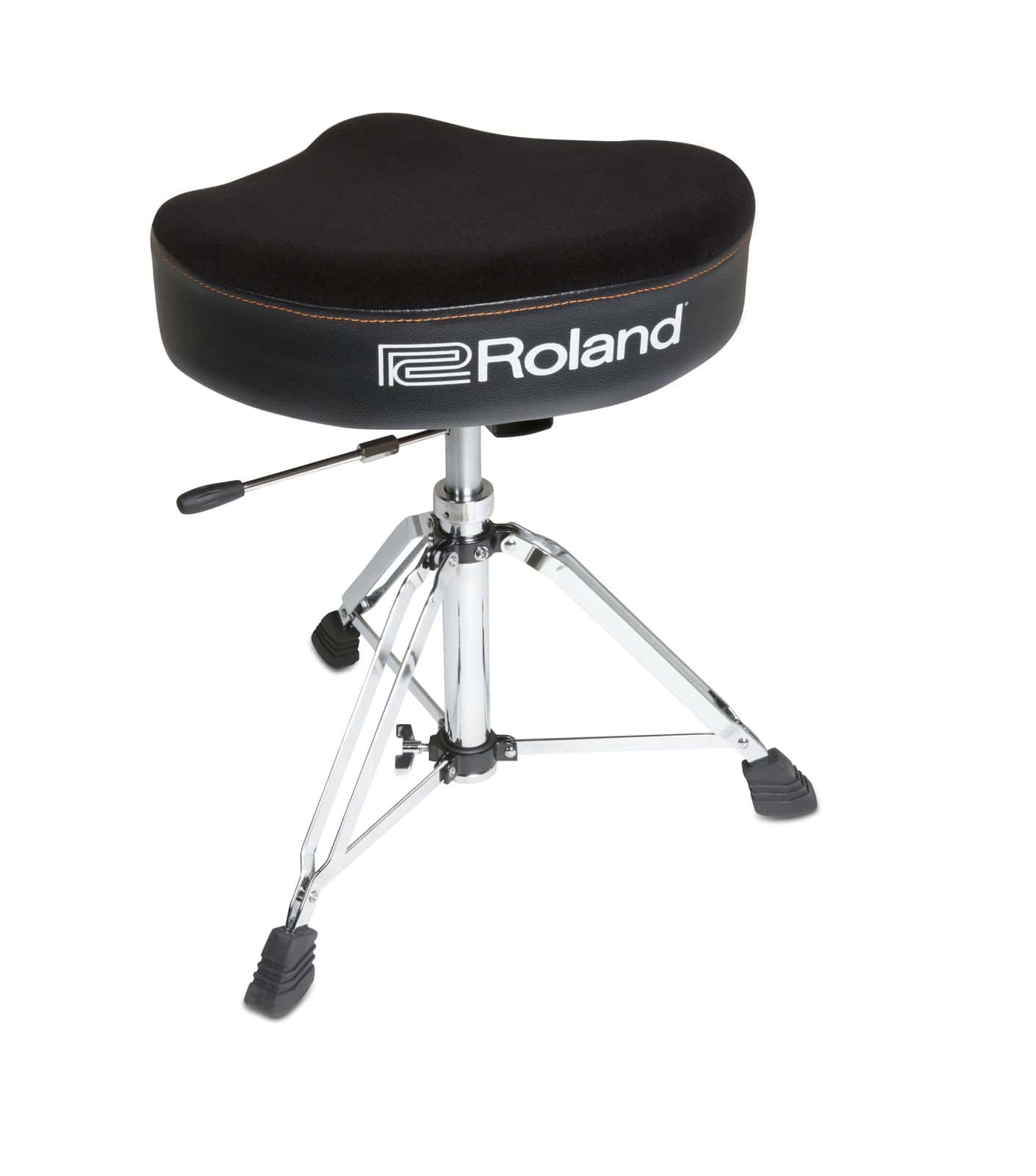 ROLAND SADDLE DRUM THRONE, VELOURS SEAT, HYDRAULIC BASE - RDT-SH