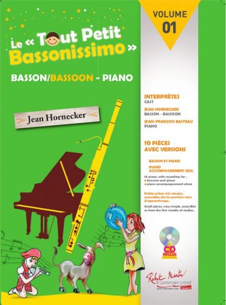 ROBERT MARTIN HORNECKER JEAN - LE TOUT PETIT BASSONISSIMO VOL.1 - BASSON & PIANO 