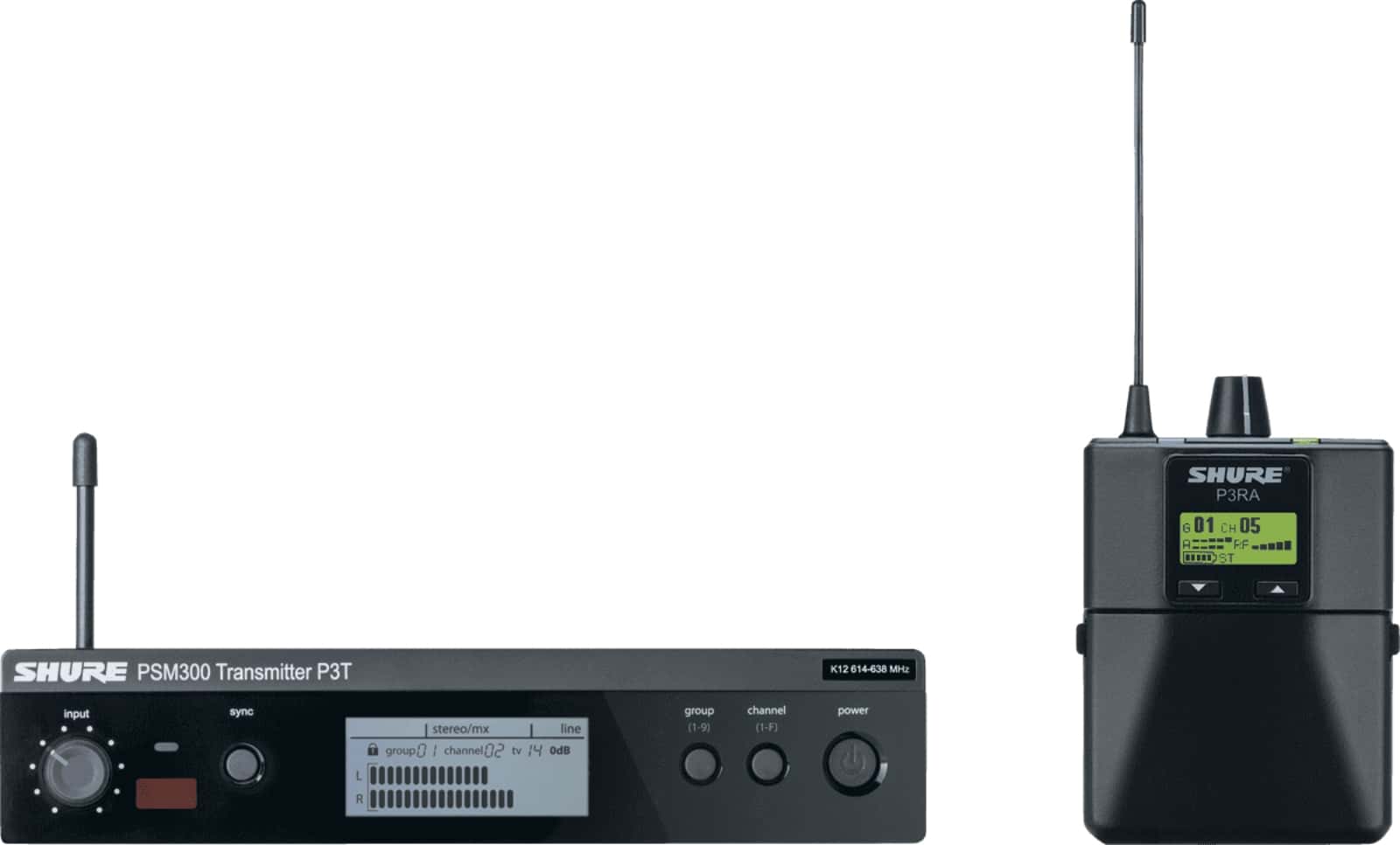 SHURE PSM 300 PREMIUM - PACK TRANSMITTER RECEIVER - H20