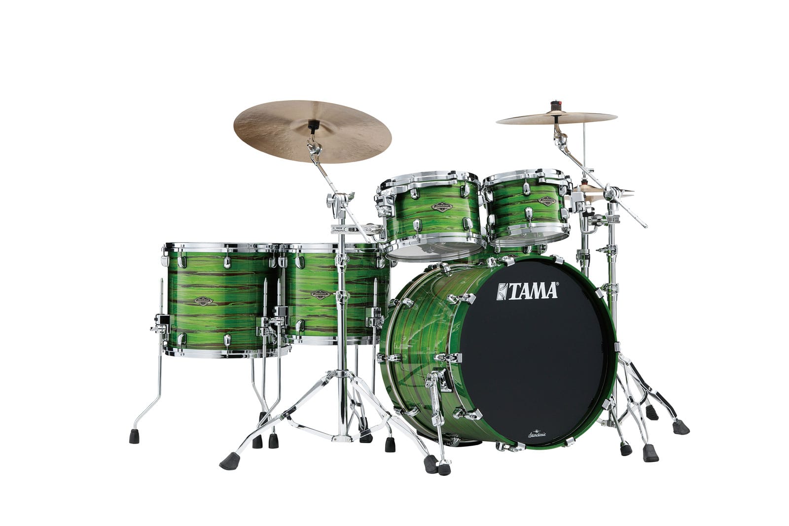 TAMA STARCLASSIC WALNUT/BIRCH 5-PIECE SHELL PACK WITH 22