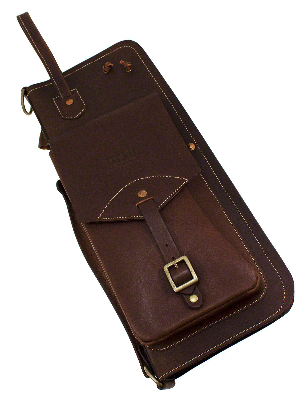 TACKLE INSTRUMENTS LEATHER STICK CASE - BROWN