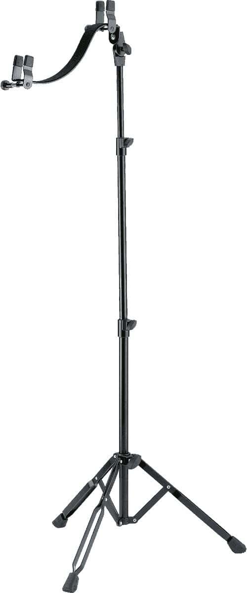 K&M 14760-000-55 ELECTRIC GUITAR PERFORMER STAND BLACK