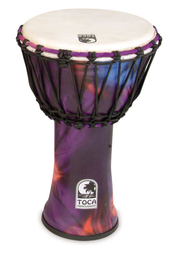 TOCA FREESTYLE ROPE TUNED 7 DJEMBE DJEMBE FREESTYLE 7'' PURPLE SFDJ-7WP