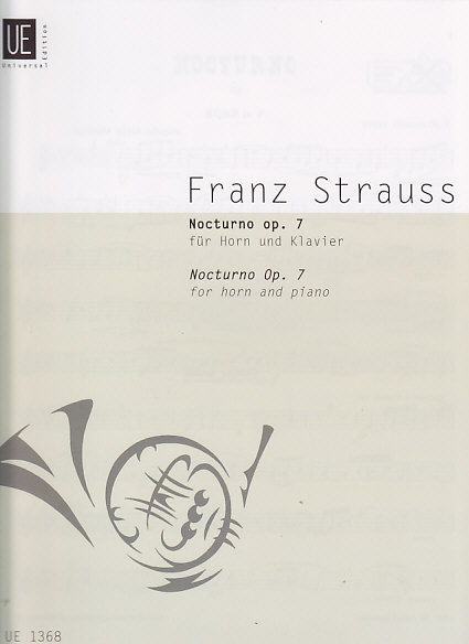 UNIVERSAL EDITION STRAUSS FRANZ - NOCTURNO OP.7 - COR, PIANO 