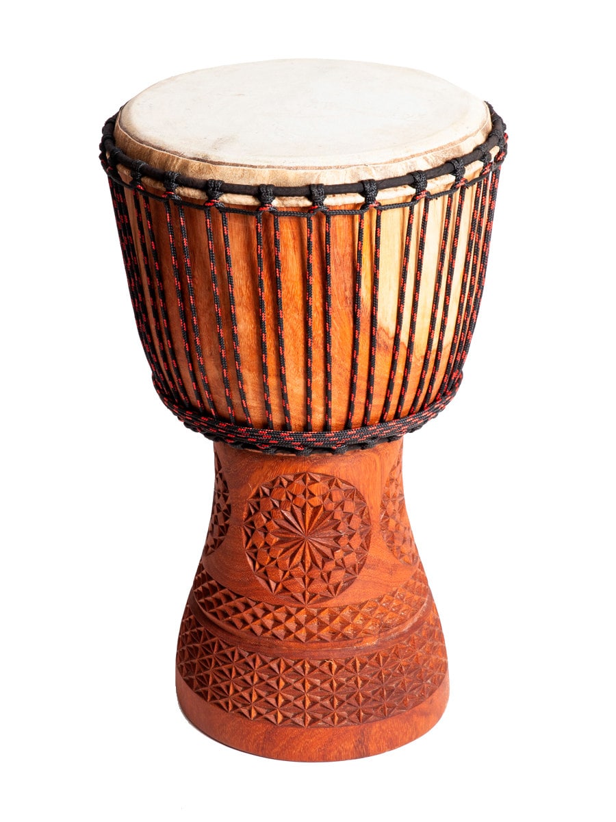 WASSOULOU CUSTOM DJEMBE LARGE 33-35 X 60-63CM 