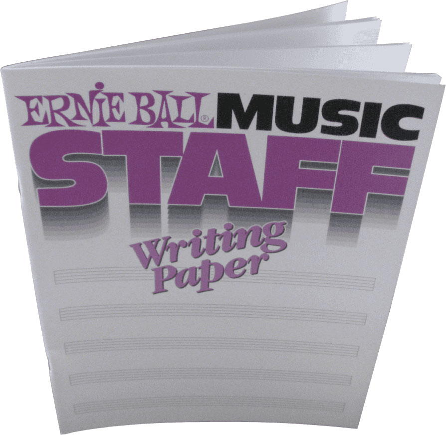 ERNIE BALL MUSIC STAFF WRITING PAPER