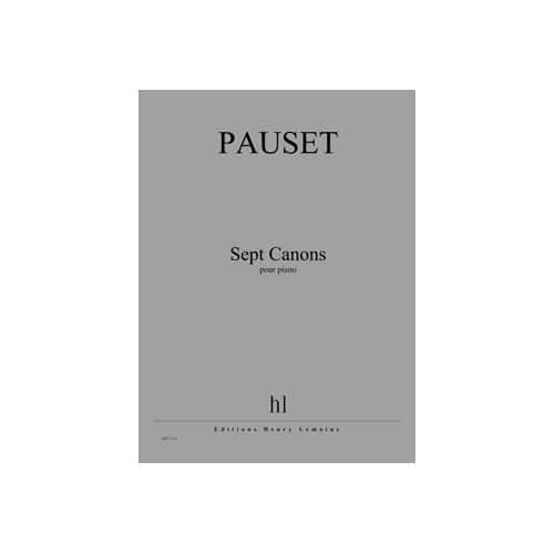 JOBERT PAUSET BRICE - CANONS (7) - PIANO