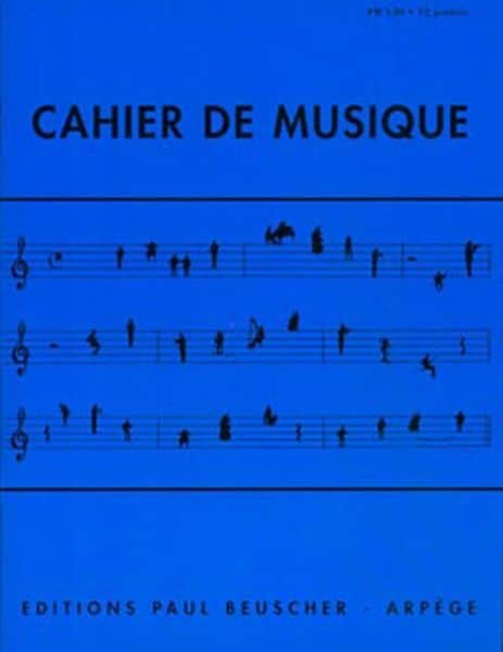 LEMOINE CAHIER DE MUSIQUE 12 PORTEES - PETIT FORMAT