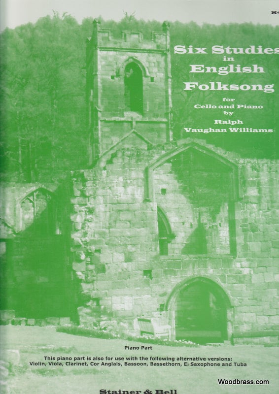 STAINER AND BELL VAUGHAN WILLIAMS RALPH - SIX STUDIES IN ENGLISH FOLK SONG - PIANO ACCOMPANIMENT