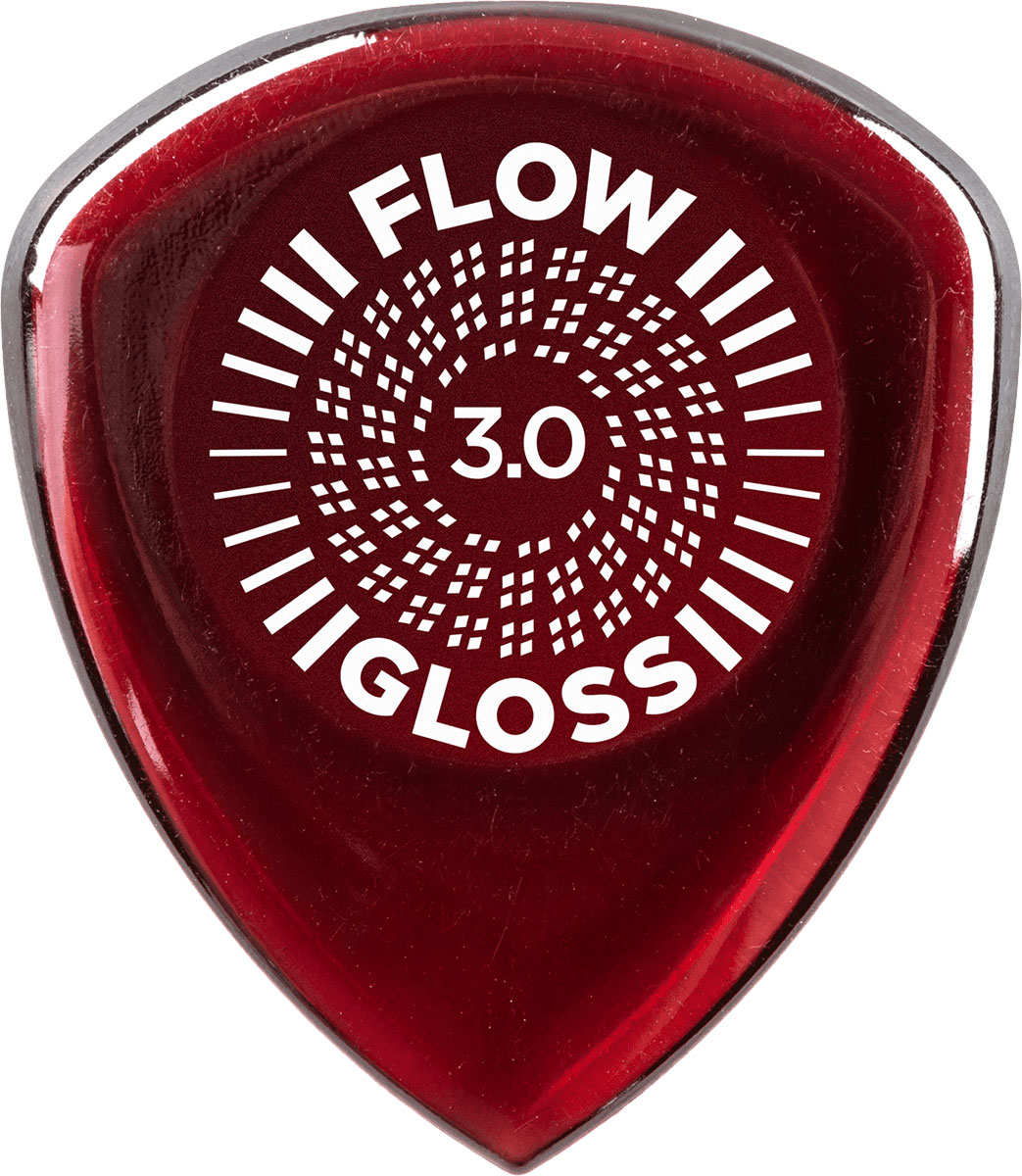 JIM DUNLOP FLOW GLOSS 3 MM, BAG OF 12