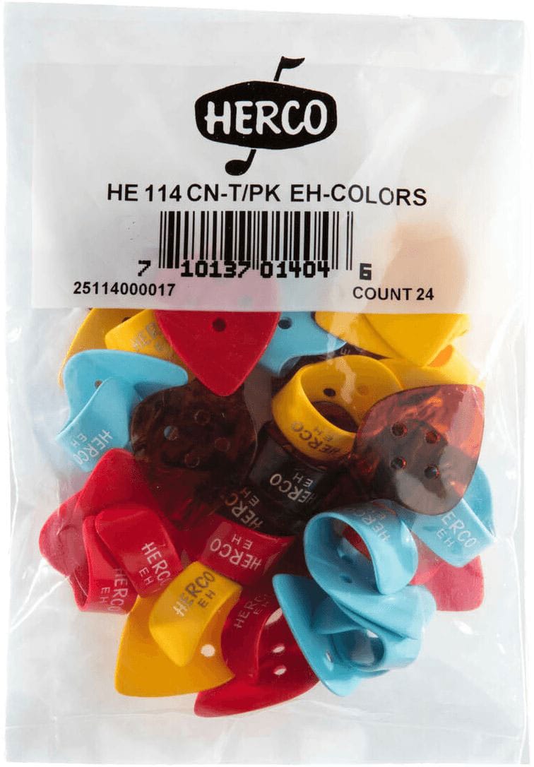 HERCO BAG OF 24 EXTRA HEAVY THUMB PICKS