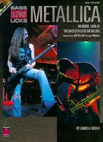 MUSIC SALES METALLICA LEGENDARY LICKS BASS + CD - BASS GUITAR