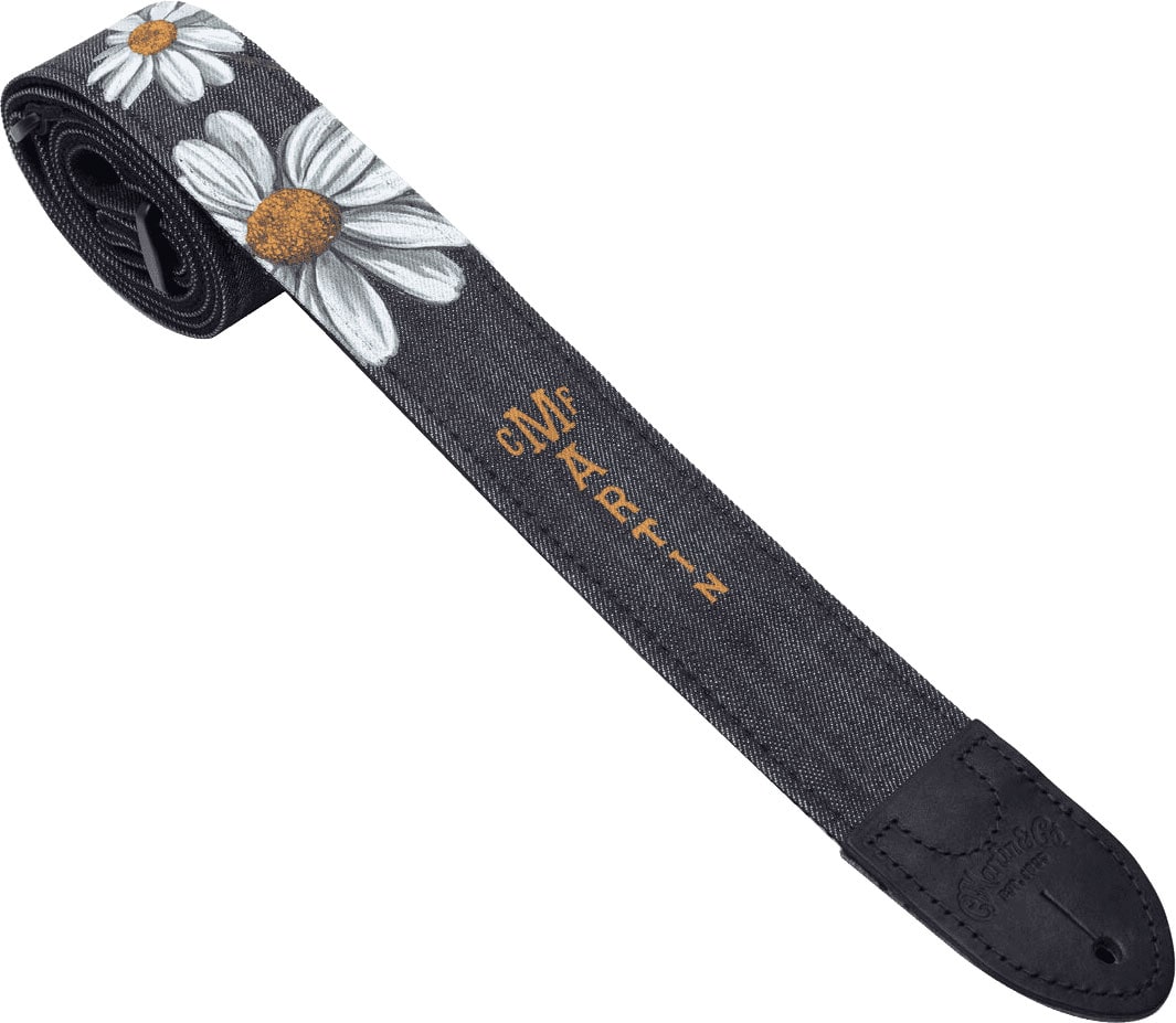 MARTIN & CO DAISY DENIM STRAP, BLACK