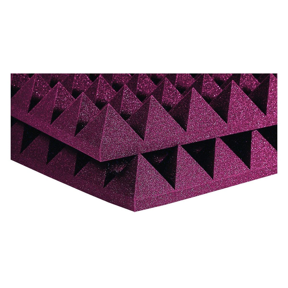 AURALEX STUDIOFOAM PYRAMID BURGUNDY (SET OF 6)