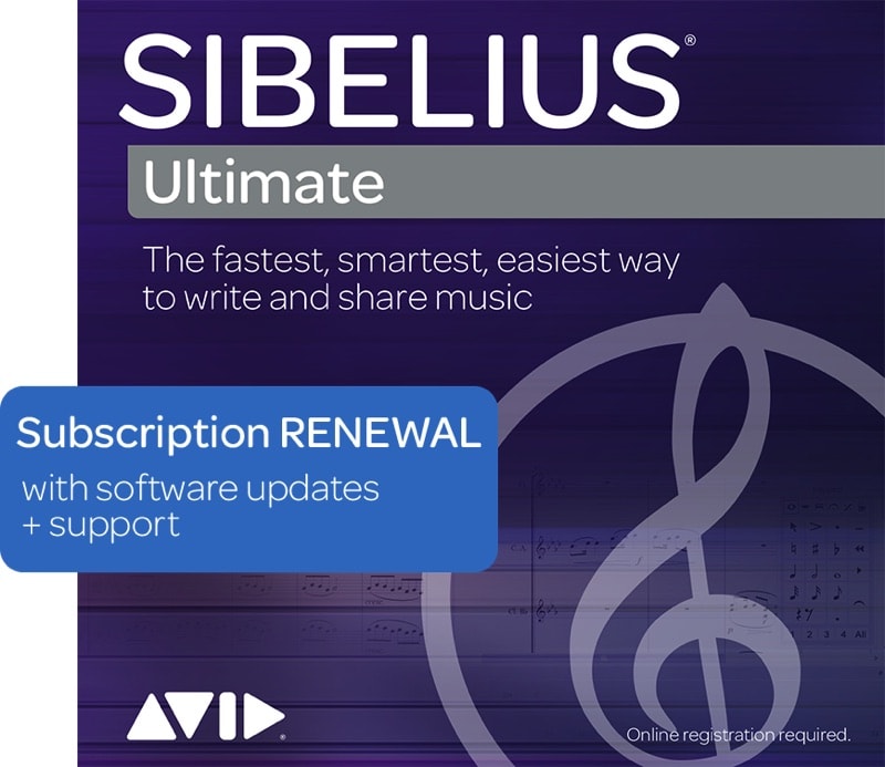 AVID SIBELIUS ULTIMATE 1-YEAR RENEWAL