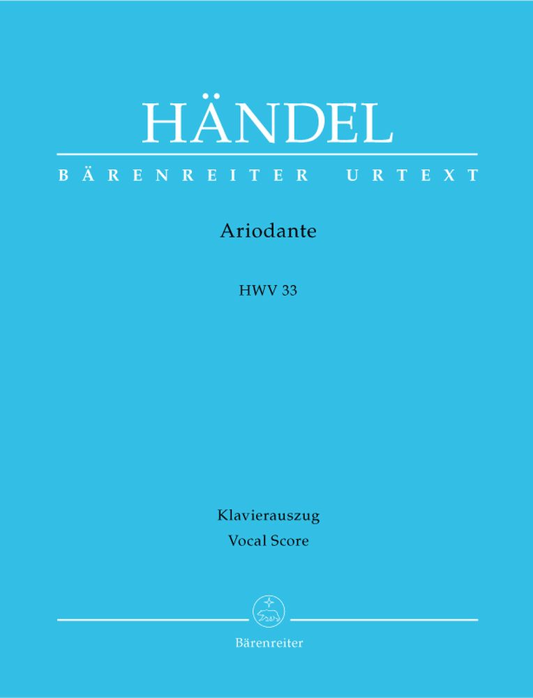 BARENREITER HAENDEL G.F. - ARIODANTE HWV 33 - VOCAL SCORE