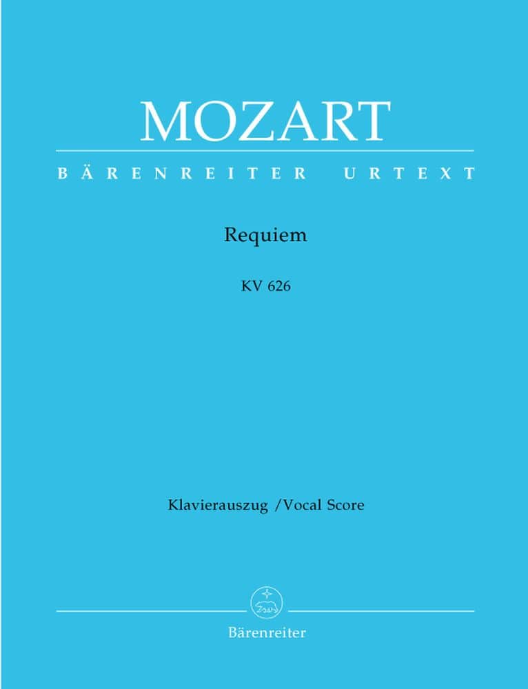 BARENREITER MOZART W.A. - REQUIEM, KV 626 - VOCAL SCORE