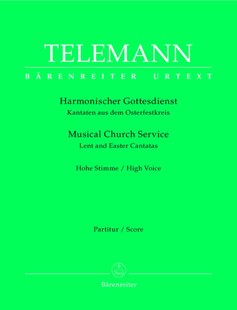 BARENREITER TELEMANN G.P. - MUSICAL CHURCH SERVICE, LENT AND EASTER CANTATAS 