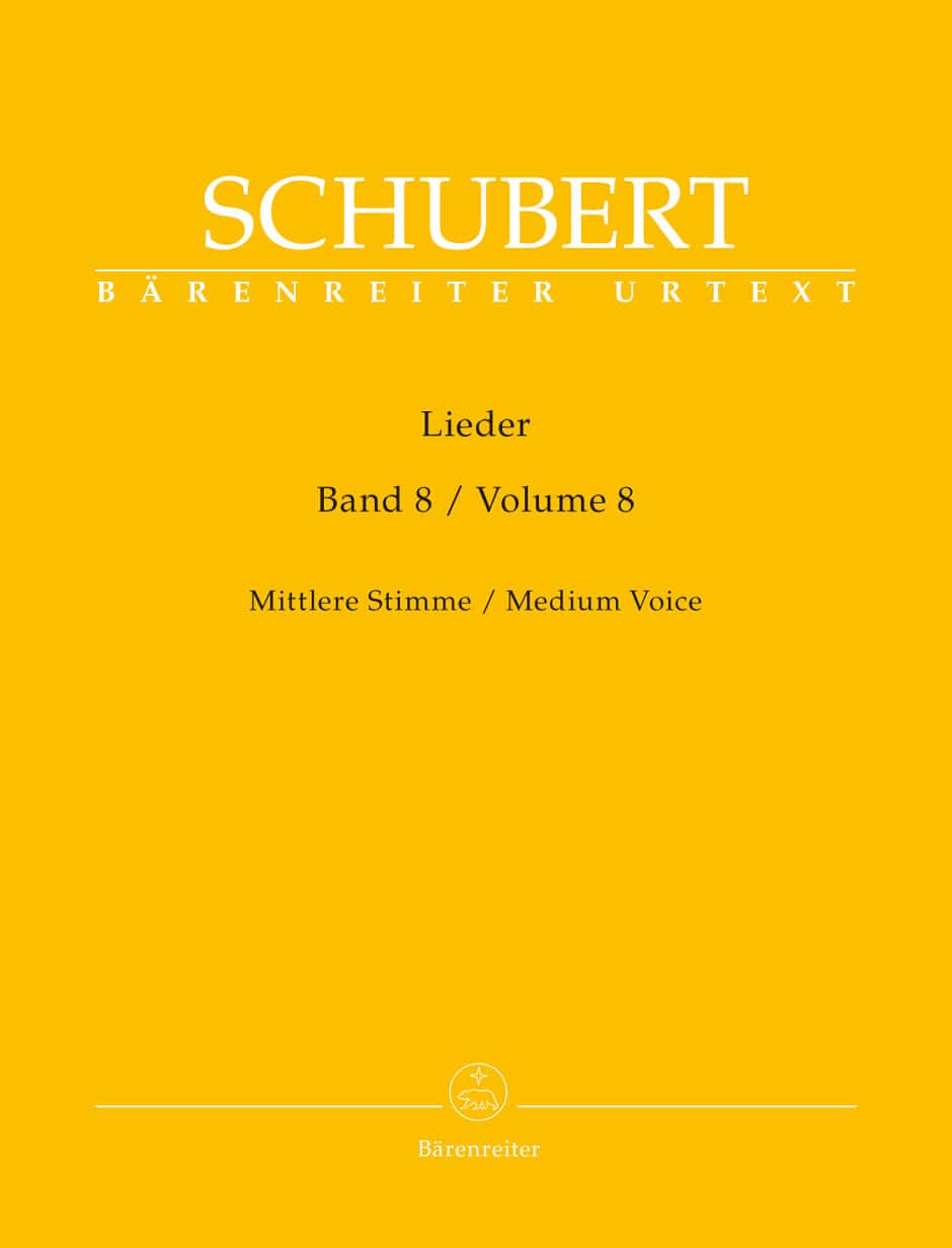 BARENREITER SCHUBERT FRANZ - LIEDER VOL.8 - MEDIUM VOICE