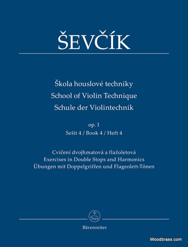 BARENREITER SEVCIK O. - SCHOOL OF VIOLIN TECHNIQUE OP.1 BOOK 4