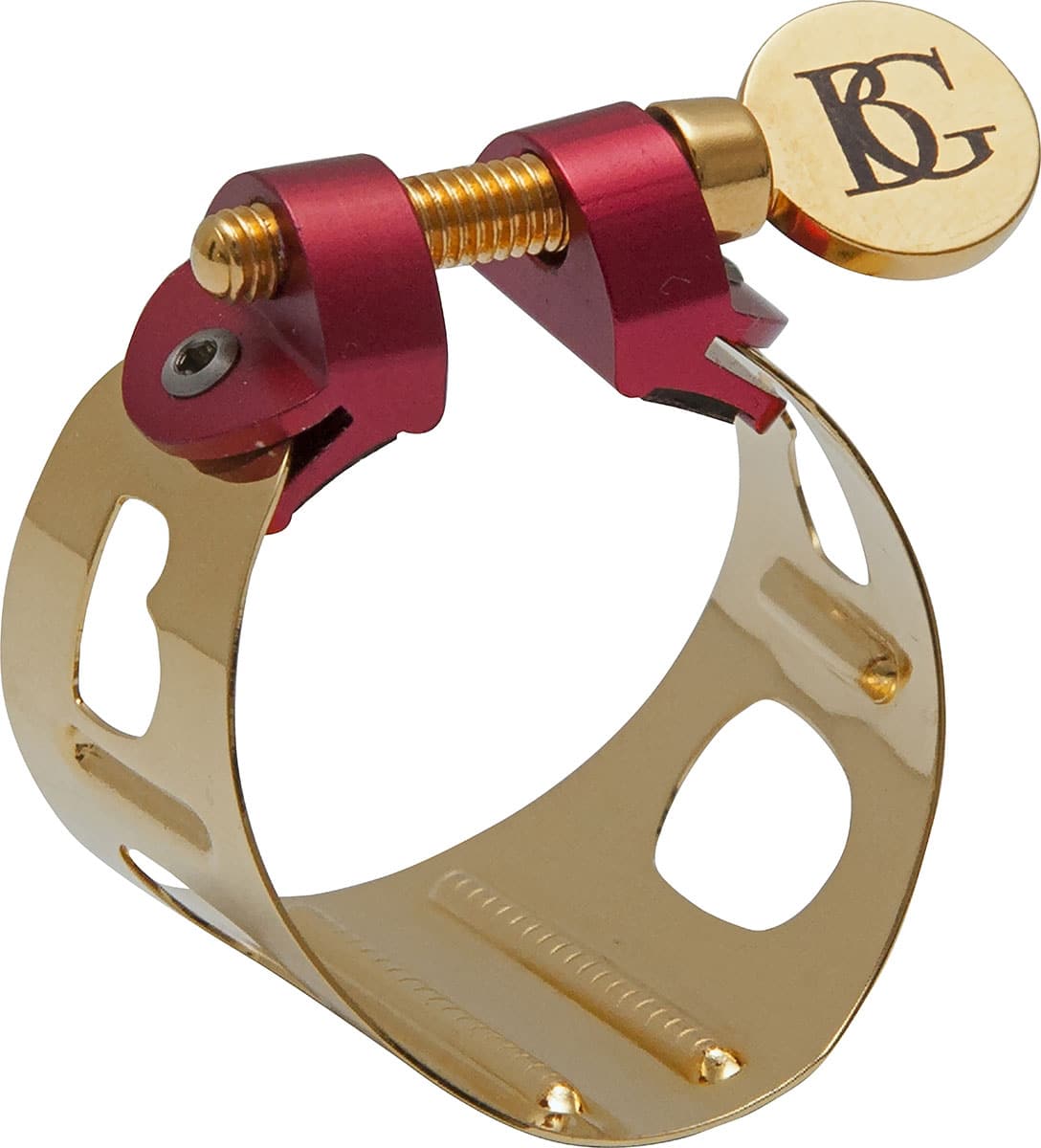 BG FRANCE LDS0 - LIGATURE SAXOFOON SOPRANO DUO GOLD DORADA