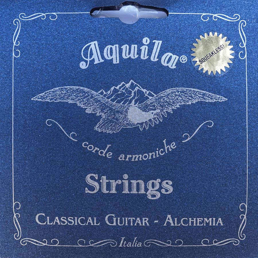 AQUILA ALCHEMIA CLASSICAL GUITAR SET, 3 LOW STRINGS, STRONG DRAWSTRING