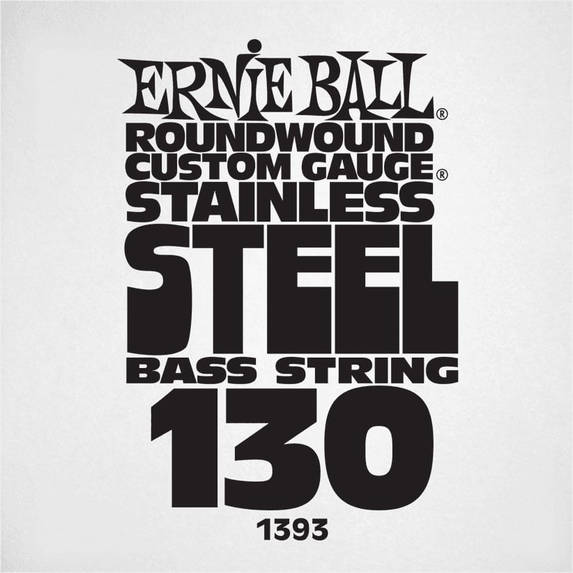 ERNIE BALL .130 STAINLESS STEEL ELECTRIC BASS STRING SINGLE
