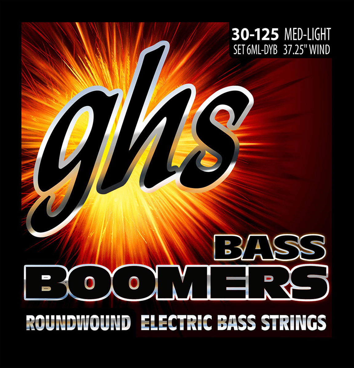 GHS BOOMERS ROUND WOUND SET MEDIUM LIGHT 6C 30-45-65-80-100-126