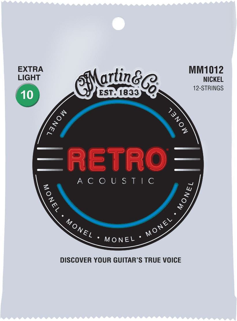 MARTIN & CO MM1012 RETRO MONEL SET RETRO MONEL SET 12 EXTRA-LIGHT STRINGS