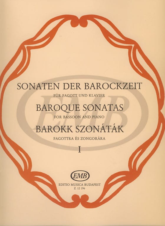 EMB (EDITIO MUSICA BUDAPEST) ALBUM - SONATE BAROCCHE VOL. 1 - BASSON ET PIANO